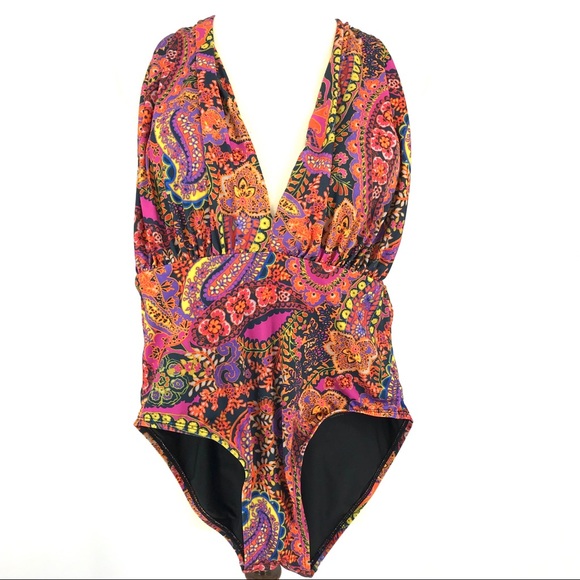 Anthropologie Other - Anthropologie Allihop Zinnia Swimsuit Paisley